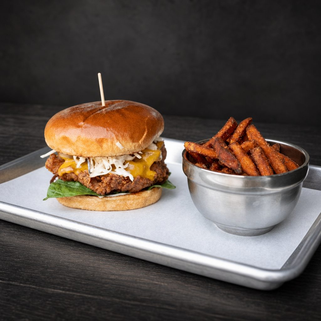 Spicy Fried Chicken Sandwich.