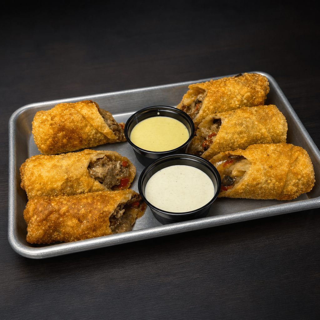Philly Cheesesteak Eggrolls.